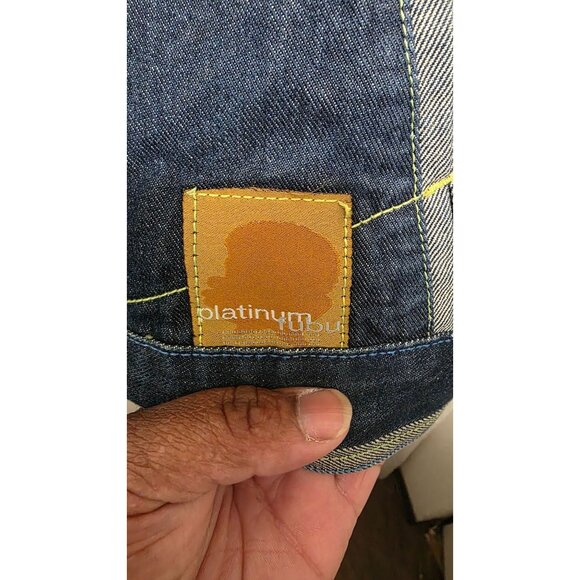 Fubu Platinum Fat Albert Denim Jacket Embroidered Cartoon Graphics Size XL - Picture 8 of 12